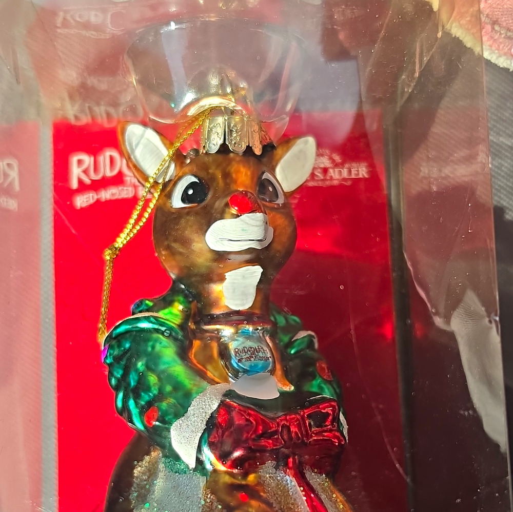 Rudolph The Red Nosed Reindeer Kurt Adler Christmas Ornament